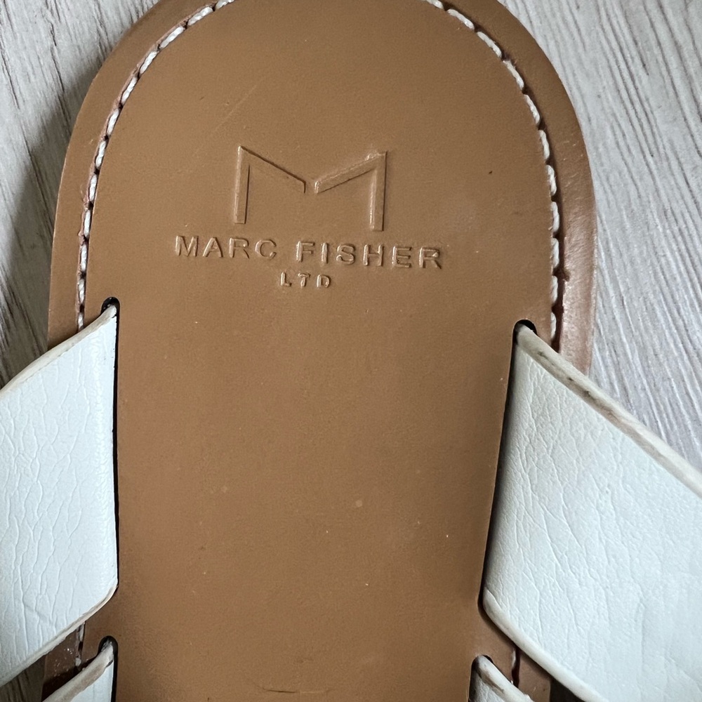 Marc Fisher Cream Sandals
